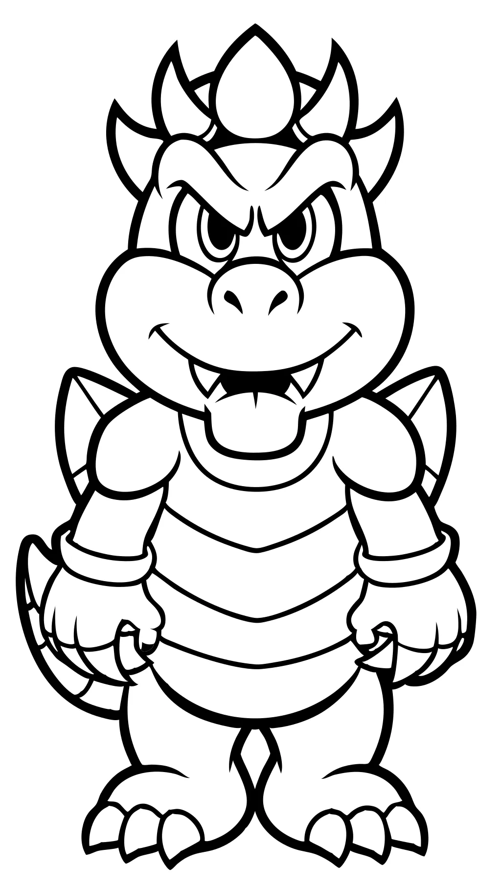 páginas para colorear de bowser imprimibles